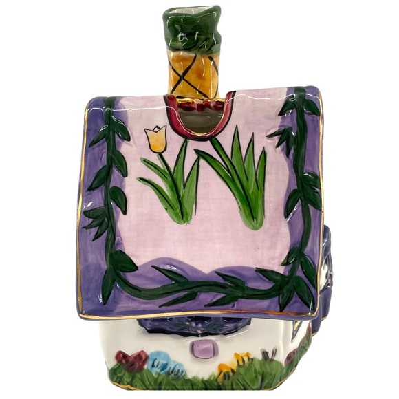 Blue Sky Works Vintage "Grandma's Cottage" Heather Goldminc 2001 Candle Holder - Picture 4 of 10